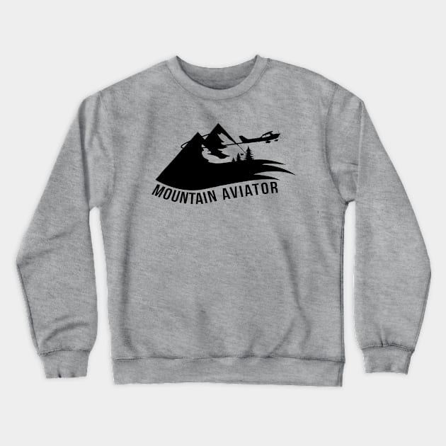 Mountain Aviator Crewneck Sweatshirt by AddictingDesigns